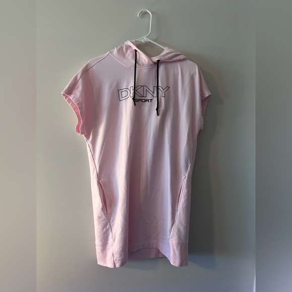 Dkny Dresses & Skirts - DKNY - Pink Hoodie Dress • sz S